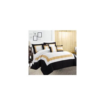 10 piece comforter and sheets set king gold