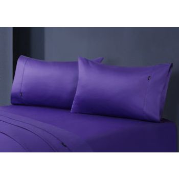 1000tc egyptian cotton pillowcase pair violet