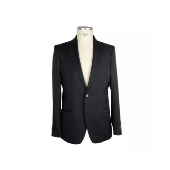 Black Milano Suit in Marlane Primatist Super 100s Wool Blend 48 IT Men