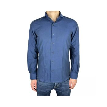 Blue Milano Oxford Shirt 39 IT Men