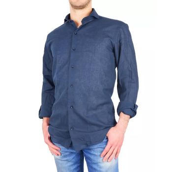 Milano Lisbon Cotton and Linen Shirt 40 IT Men