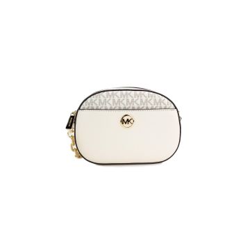 Michael Kors Jet Set Glam Leather Oval Crossbody One Size Women