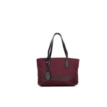 Burberry Small Branded Logo Tote in Recycled Nylon One Size Women