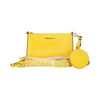 Michael Kors Women's Jet Set Daffodil Vegan Crossbody Tech Attacht Bag Purse - One Size