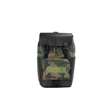 Large Signature Camo Print Track Backpack Bag One Size Women