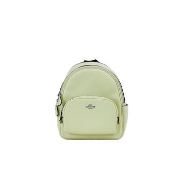 Pebbled Leather Coach Mini Court Backpack Bag One Size Women