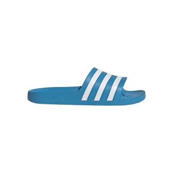 Blue/White Adidas Slides with Cloudfoam Cushioning - 9 US