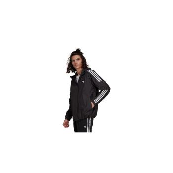 Lightweight Windbreaker Jacket with 3-Stripes Design - L