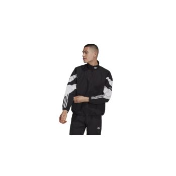 Mens Woven Tracktop with Shark-like Design - XL