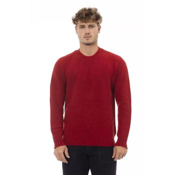 Alpha Studio Men's Red Wool Sweater - 50 IT