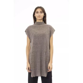 Alpha Studio Women's Brown Nylon Sweater - 42 IT