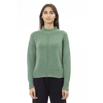 Alpha Studio Women's Green Wool Sweater - 42 IT