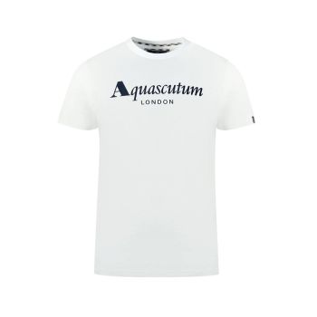 Aquascutum Men's White Cotton T-Shirt - XL