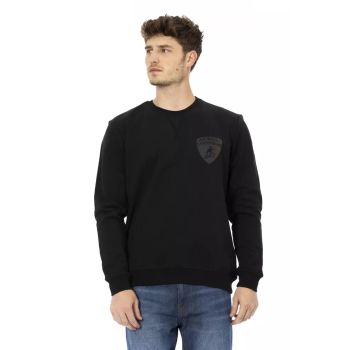 Logo-print Crewneck Sweatshirt with Ribbed Cuffs and Rear Lettering 2XL Men