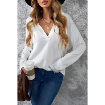 Azura Exchange V Neck Long Sleeve Top - L