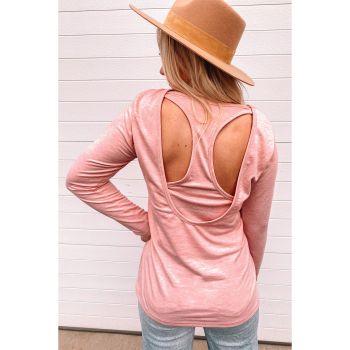 Azura Exchange Open Back Knit Top - L