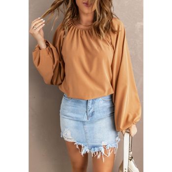 Azura Exchange Lantern Sleeve Loose Blouse - 2XL