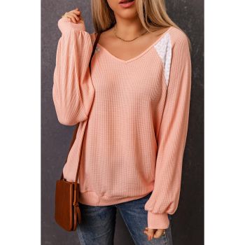 Azura Exchange Waffle Knit Top - L