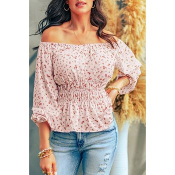 Azura Exchange Off-Shoulder Floral Peplum Blouse - 2XL