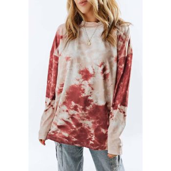 Azura Exchange Tie Dye Long Sleeve Crew Neck Top - L