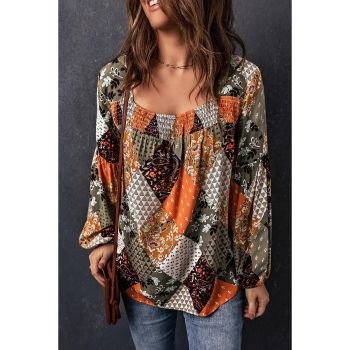 Azura Exchange Mixed Print Blouse - L