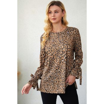 Azura Exchange Knot Long Sleeve Blouse - XL