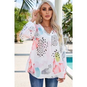 Azura Exchange Leopard Print Loose Top - M