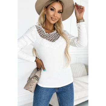 Azura Exchange Crochet Detail Long Sleeve Top - 2XL