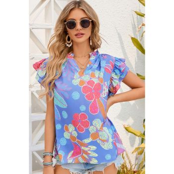 Azura Exchange Flutter Floral Top - M