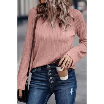 Azura Exchange Ribbed Knit Long Sleeve Top - 2XL