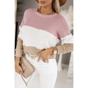 Azura Exchange Waffle Knit Long Sleeve Top - L