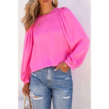 Azura Exchange Puff Sleeve Crewneck Blouse - 2XL