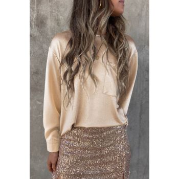 Azura Exchange Glitter Long Sleeve Top - M