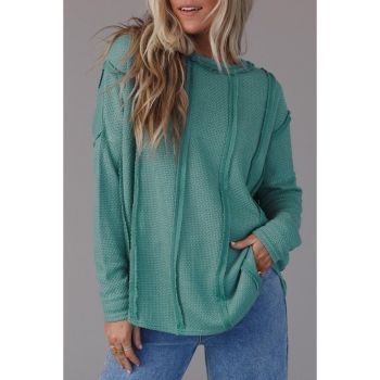 Azura Exchange Waffle Knit Loose Top - L