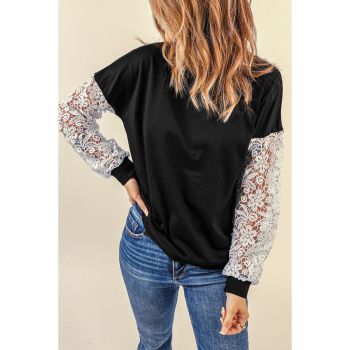 Azura Exchange Lace Sleeve Top - 2XL