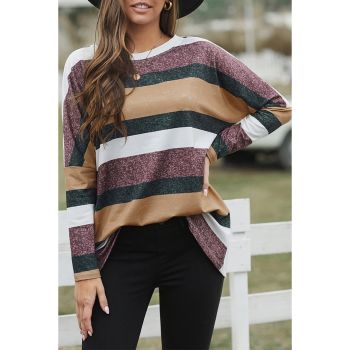 Azura Exchange Colorful Stripe Tunic Top - L