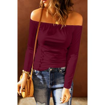 Azura Exchange Off Shoulder Long Sleeve Top - 2XL