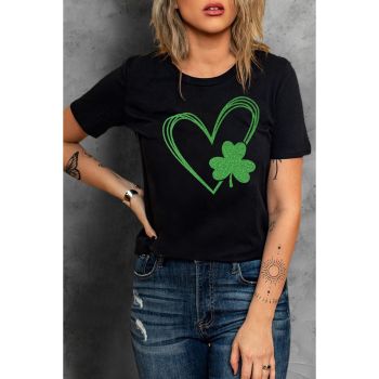 Azura Exchange Heart Print Short Sleeve Tee - 2XL