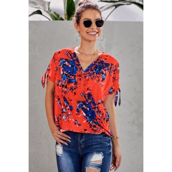 Azura Exchange Twist Floral Top - L