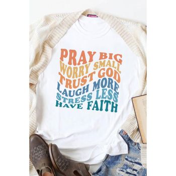 Azura Exchange Faith Inspired Words Print T-Shirt - L