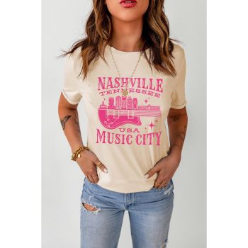 Azura Exchange Nashville Music City Graphic Print T-Shirt - 2XL