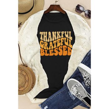 Azura Exchange Thankful Grateful Blessed Graphic Tee - 2XL