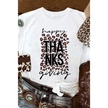 Azura Exchange Leopard Print Graphic T-Shirt - XL