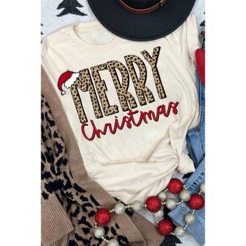 Azura Exchange MERRY Christmas Hat Print Crew Neck Graphic Tee - 2XL