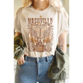 Azura Exchange Music City Guitar Graphic Print T-Shirt - 2XL