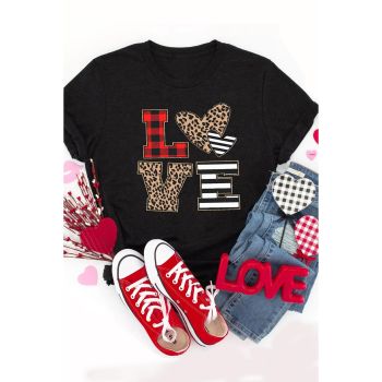 Azura Exchange Heart Print Graphic T-Shirt - L