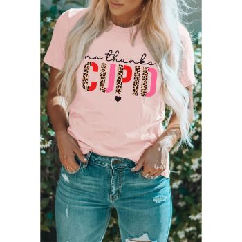 Azura Exchange CUPID Leopard Print Graphic T-Shirt - S