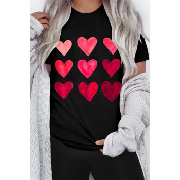 Azura Exchange Heart Graphic Tee for Valentines Day - L