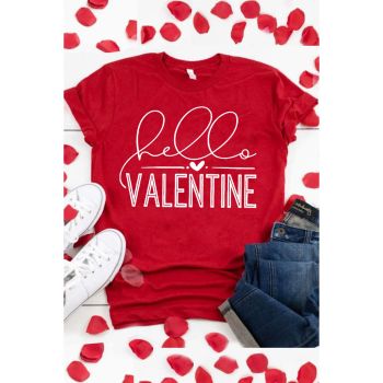 Azura Exchange Valentine Letter Print T Shirt - S