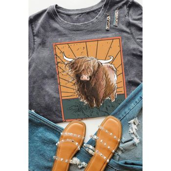 Azura Exchange Wild Land Western Fashion Graphic Tee - M